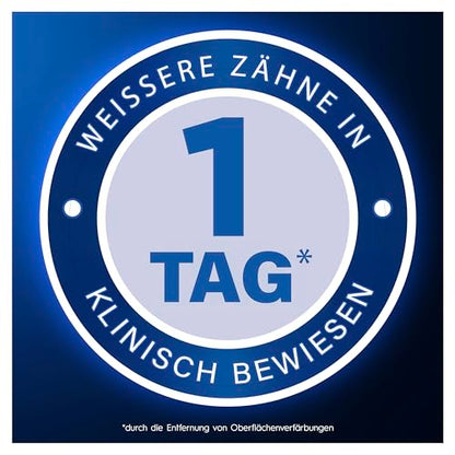 Oral-B Pro 3D White Clinical Intensive Whitening Zahnpasta - 2x75ml, Zahncreme/Toothpaste für Weißere Zähne in 1 Tag, Made in Germany, Kühle Minze Geschmack