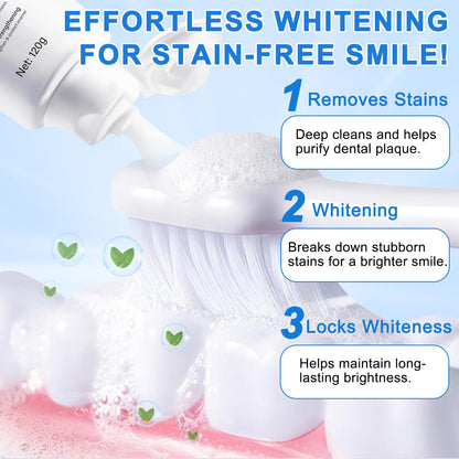 2PCS 9.9% Hydroxylapatit Zahnpasta zur Reparatur Zahnschmelzes und Stärkung Zähne, Nano Hydroxylapatit Remineralisierung Zahnpasta, Fluoridfreie, aufhellende Zahncreme für empfindliche Zähne, Minze