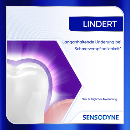 Zahnpasta - Sensodyne Clinical Repair, Zahncreme für empfindliche Zähne mit 5 % NovaMin, für langanhaltende Linderung, 3x75ml