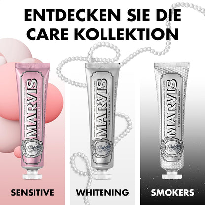 Marvis Smokers Whitening Mint Zahncreme, kühle Minze, 85 ml