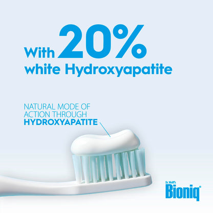Bioniq® White Filler Zahnpasta, 100 ml – Sanfte Whitening-Zahncreme mit Hydroxylapatit, schützt und stärkt den Zahnschmelz, für glatte und weiße Zähne, entfernt Verfärbungen schonend, ohne Fluorid