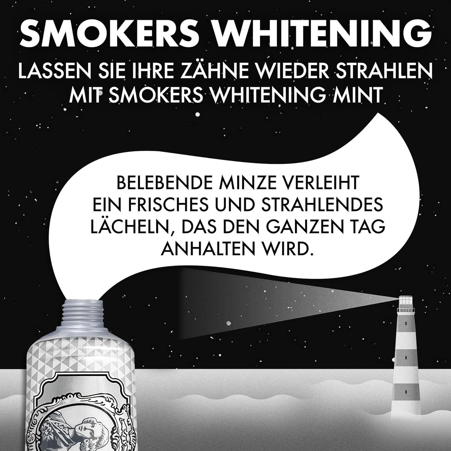 Marvis Smokers Whitening Mint Zahncreme, kühle Minze, 85 ml