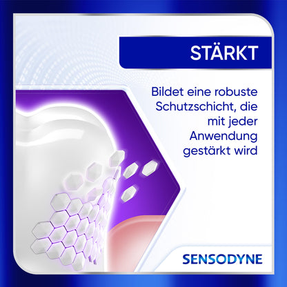 Zahnpasta - Sensodyne Clinical Repair, Zahncreme für empfindliche Zähne mit 5 % NovaMin, für langanhaltende Linderung, 3x75ml