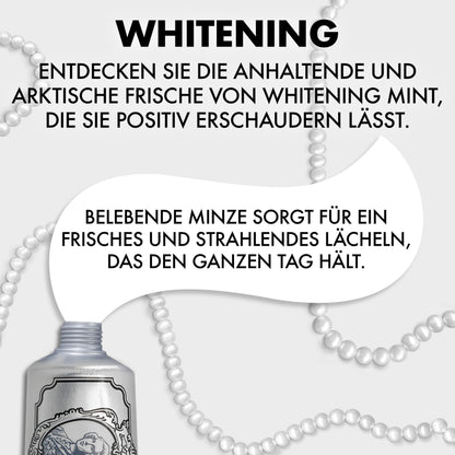 Marvis Whitening Mint Zahnpasta, 85 ml, Whitening Zahnpasta fördert eine natürliche Zahnaufhellung, Zahncreme entfernt Plaque & verleiht langanhaltende Frische